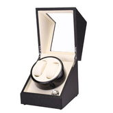 5 Gear Mechanical Automatic Watch Box Electric Motor Watch Shaker, US Plug, 5 Gear, Ostrich Pattern, White, 5 Gear, Crocodile Pattern, White, 5 Gear, Ostrich Pattern, Black, 5 Gear, Crocodile Pattern, Black