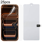 25pcs Full Screen Protector Explosion-proof Hydrogel Film, For iPhone 17 Pro Max, For iPhone 17 / 17 Pro, For iPhone Air, For iPhone 16 Pro Max, For iPhone 16 Pro, For iPhone 16 Plus, For iPhone 16, For iPhone 15 Pro Max, For iPhone 15 Pro