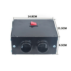 Car 500W High-power Electric Heater Defroster, 12V 2-hole, 24V 2-hole, 12V 4-hole, 24V 4-hole, 12V Classic 2-hole 600W