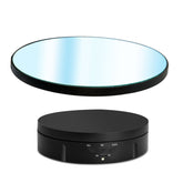 22cm Mirror Electric Rotating Display Stand Live Video Shooting Props Turntable, Regular Version, With Remote Control