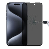 Full Cover Anti-spy Silk Screen Tempered Glass Film, For iPhone 15 Pro Max / 15 Plus, For iPhone 15 Pro / 15