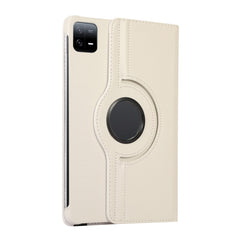 360 Degree Rotation Litchi Texture Leather Tablet Case, For Xiaomi Pad 7 Pro / Pad 7