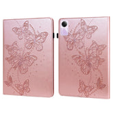 Embossed Butterfly Pattern Horizontal Flip Leather Tablet Case, For Xiaomi Redmi Pad SE