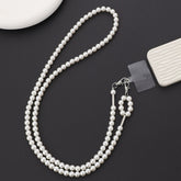 Metal Chain Crossbody Chain Phone Lanyard with Clip,Length: 1.25m, K1894+Card