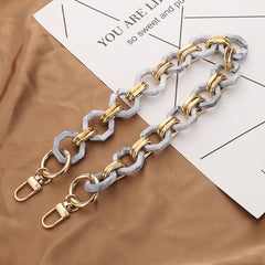 L201 Octagonal Buckle Resin Contrast Thick Chain Phone Lanyard with Spacer, L201-2HS-40cm, L201-2HS-60cm, L201-2HS-80cm, L201-2HS-120cm, L201-JS-40cm, L201-JS-60cm, L201-JS-80cm, L201-JS-120cm, L201-XS-40cm, L201-XS-60cm, L201-XS-80cm, L201-XS-120cm