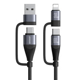 JOYROOM SA37-2T2 60W Multi-Function Series 4 in 1 Fast Charging Data Cable, SA37-2T2