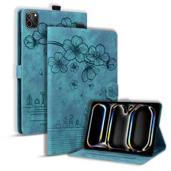 Cartoon Sakura Cat Embossed Smart Leather Tablet Case, For iPad Pro 13 2025 / 2024, For iPad Pro 11 2025 / 2024, For iPad mini 6 / mini 2024