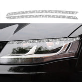 Car Light Eyebrow Diamond Decoration Sticker, Left and Right Drive, Light Eyebrow