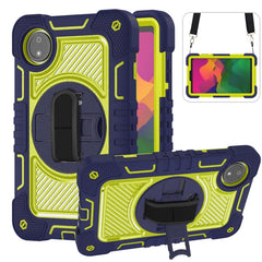 360 Degree Rotation PC Contrast Silicone Tablet Case, For Redmi Pad SE 8.7 4G, For Xiaomi Redmi Pad SE