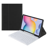 Square Cap Bluetooth Keyboard Leather Case with Pen Slot, For Samsung Galaxy Tab S9 FE, For Samsung Galaxy Tab A9