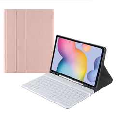 Square Cap Bluetooth Keyboard Leather Case with Pen Slot, For Samsung Galaxy Tab S9 FE, For Samsung Galaxy Tab A9