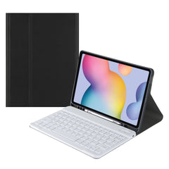 Square Cap Bluetooth Keyboard Leather Case with Pen Slot, For Samsung Galaxy Tab S9 FE+, For Samsung Galaxy Tab A9+
