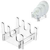 Acrylic Removable Plate Storage Rack Multi-layer Dish Drainer, 16.5 x 15.3 x 11.5cm, 21.6 x 15.3 x 12.5cm, 26.7 x 15.3 x 14cm