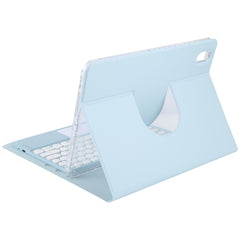 Round Button Bluetooth Keyboard Rotatable Holder Leather Case with Touchpad, Round Button Touchpad