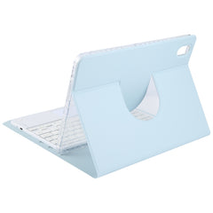 Square Button Bluetooth Keyboard Rotatable Holder Leather Case with Touchpad, Square Button Touchpad