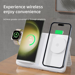 C30 15W 3 in 1 Magnetic Wireless Charger with Night Light, C30