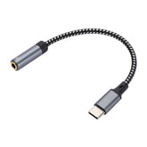 13cm AUX 3.5mm Female to Type-C Cable Audio Cable, 3.5mm Female to Type-C Audio Cable