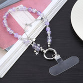 Mobile Phone Anti-lost Dazzling Color Star Short Bead Chain