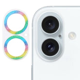Glitter Ring Tempered Glass Camera Lens Film, For iPhone 16 / 16 Plus