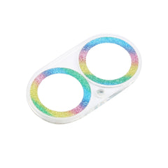 Glitter Ring Tempered Glass Camera Lens Film, For iPhone 16 / 16 Plus