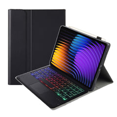 A0N13-AS Ultra-thin Detachable Backlight Bluetooth Keyboard Leather Tablet Case with Touchpad, For Xiaomi Pad 8 / 8 Pro / 7 / 7 Pro