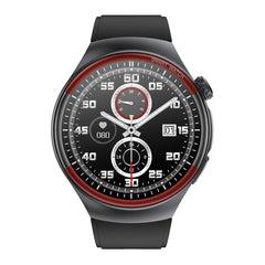 T82 1.43 inch Round Screen BT Call Smart Watch, Heart Rate / Blood Pressure / Blood Oxygen / Sleep / Blood Sugar / HRV / Metope / SOS, Silicone Black, Silicone Red, Silicone Blue, Leather Brown, Leather Black, Stainless Steel Black