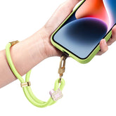 DUX DUCIS Garden Series Begonia Pattern Adjustable Short Phone Lanyard