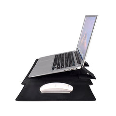 PU05 Sleeve Leather Case Carrying Bag with Small Storage Bag, for 13.3 inch Laptop, for 14.1 inch Laptop, for 15.4 inch Laptop