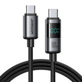 JOYROOM S-A16 Pro Prism Series 100W Digital Display Type-C Fast Charging Data Cable, Length: 1.2m, Type-C