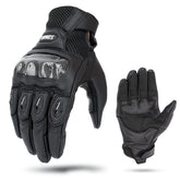 SOMAN MG21 Motorcycle Sheepskin Carbon Fiber Gloves Off-road Riding Anti-slip Gloves, M, L, XL, XXL