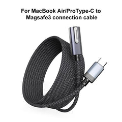 140W Type-C to Magsafe 3 Magnetic Side Bend Charging Cable, Length: 2m, Side Bend