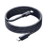 REMAX CB01 PD65W Type-C to Type-C Aluminum Alloy Braided Fast Charging Data Cable with LED Light, Length: 1.2m, Type-C to Type-C