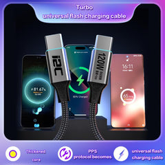 i2C Turbo PPS Protocol Conversion Cable Universal Flash Charging Cable, TU1 65W, TU2 120W