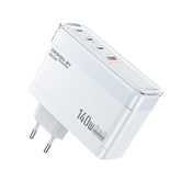 WK WP-U20 lceyon 140W GaN Multi-function Charger, EU Plug, UK Plug