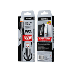 WK WDC-116a 66W USB to Type-C Fast Charging Data Cable, Length: 1m, WDC-116a