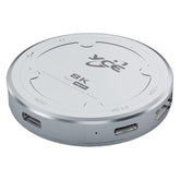 YCE-V195J USB-C / Type-C to PD3.0, HD2.1, USB3.2, 3.5mm, M.2 NVMe Magnetic Hard Drive Enclosure, YCE-V195J