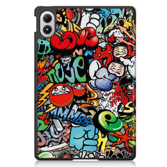 Custer Painted 3-Fold Stand Leather Smart Tablet Case, For Xiaomi Redmi Pad 2 Pro