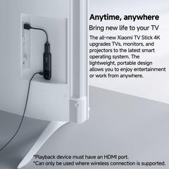 Original Xiaomi TV Stick 2nd Gen Quad Core Cortex-A55 4K Ultra HD Dual-Band WiFi6 Google TV Stick, Global Version with Google Play, 2GB+8GB