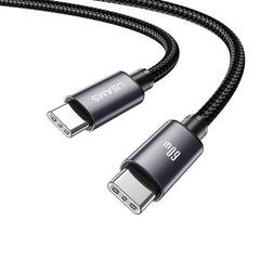 USAMS SJ769 U91 60W Type-C to Type-C Aluminum Alloy Fast Charging Data Cable, Length: 1m, SJ769