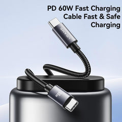 USAMS SJ769 U91 60W Type-C to Type-C Aluminum Alloy Fast Charging Data Cable, Length: 1m, SJ769