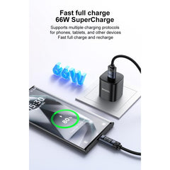 Yesido CA138C 66W USB to Type-C OLED Display Charging Data Cable, USB to Type-C