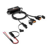 WUPP CS-1186A1 Motorcycle SAE Dual USB Fast Charging Charger, CS-1186A1