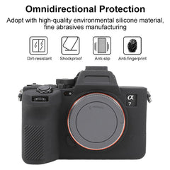 Litchi Texture Soft Silicone Protective Case, For Sony Alpha 7 V / ILCE-7M5