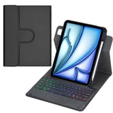 360-degree Rotation Backlight Bluetooth Keyboard Leather Tablet Case with Touchpad, For iPad Air 11 2025 / iPad Pro 11 2022, For iPad 10.2 2021 / 2019 / iPad Air 3