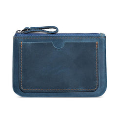 Retro Crazy Horse Genuine Leather Unisex Wallet Small Coin Purse