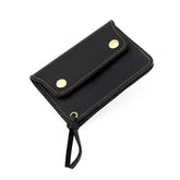 Vintage Crazy Horse Genuine Leather Small Wallet Zipper Coin Purse