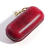 Vegetable Tanned Leather Pressure Resistant Sunglasses Storage Box
