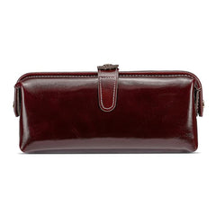 Oil Waxed Leather Toiletries and Cosmetic Tool Storage Bag