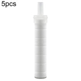 5pcs/Set Shower Head PP Cotton Skin Beautifying Water Filter Cartridge, 16.5 x 2.6cm