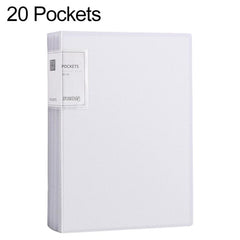 A4 Translucent Inner Pocket Document Storage Folder, 20 Pockets, 30 Pockets, 40 Pockets